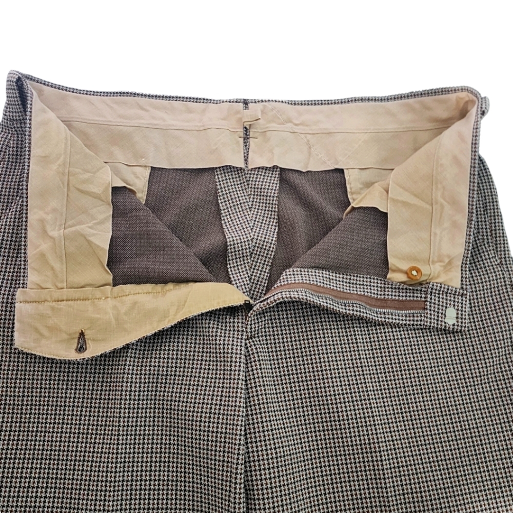 Vintage Rare Exclusive Sivler Gulf Stream Traditionals 60s 70s Golf Pants